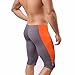 FEESHOW Men's Workout Gym Sports Fitness Running Tights Shorts Pants (Grey, L)