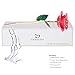 DEFAITH Real Rose 24K Gold Dipped, Forever Gifts for Her Valentine's Day Anniversary Wedding and Proposal - Pink with Stand
