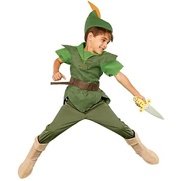 KIDS CHILDREN LIKE PETER PAN FANCYDRESS COSTUME OUTFIT: Amazon.co ...