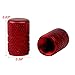 Senzeal 4X Aluminum Round Stripe Style Auto Car Truck Motocycle Bicycle Wheel Tyre Valve Caps Red