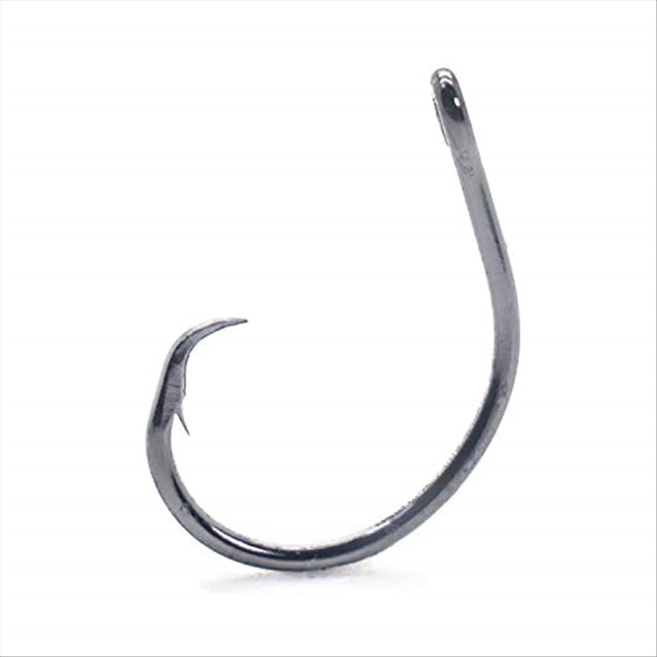Mustad Classic 39944 Standard Wire Demon Perfect In Line Wide Gap Circle Hook | Saltwater Freshwater hooks for Tuna, Catfish, Bass and more, [Size 10/0, Pack of 50], Black Nickel