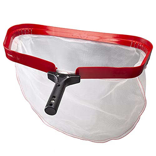 Efficient Pool Silt Net, Heavy Duty Leaf Rake with Aluminum Frame, Fine