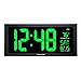AcuRite 76101M Oversized LED Clock with Indoor Temperature, Date and Fold-Out Stand, 18