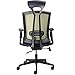 CUBOC 24 Hour High Back Ergonomic Office Chair with Tilt Lock, Tall Desk Chair with PU Headrest and Adjustable Armrest, Lime Green Mesh
