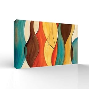 Wall26-Canvas Wall Art-Abstract Colorful Lines-Giclee Painting Wall Art for Bedroom Living Room Home Decoration - 12x18 inches