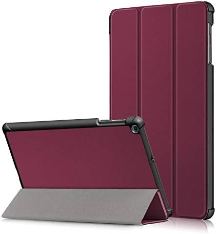 XBE Ultra Slim Case Compatible with Samsung Galaxy TAB A 10.1 SM - T510 T515, Standing Cover for Galaxy Tab A 10.1 2019 Version, Redwine