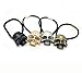 Cuhair(tm) Girl Women Retro 4pcs Skull punk Elastic Ties Plastic Hair Rope Fashion Hair Ponytail Holders rope rubber Tie Assorted bands Accessories by cuhair