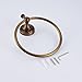 Rozin® Antique Brass Bath Towel Ring Rack Wall Mounted
