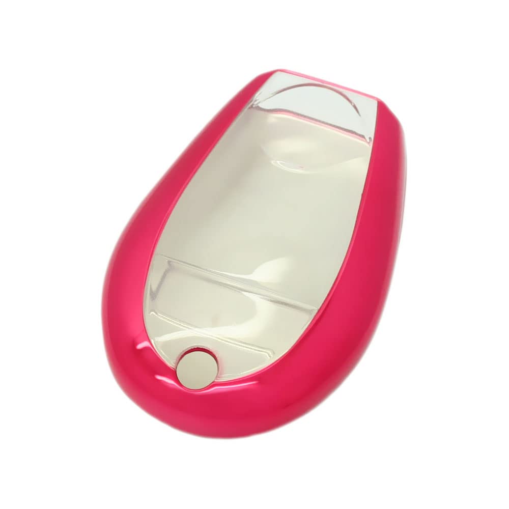 BROVACS Soft TPU Case Shell Cover Protector Holder Compatible with CHRYSLER 300 Town & Country DODGE JEEP VOLKSWAGEN Smart Remote Key Fob 3 4 5 6 7 Button SV9755 Red