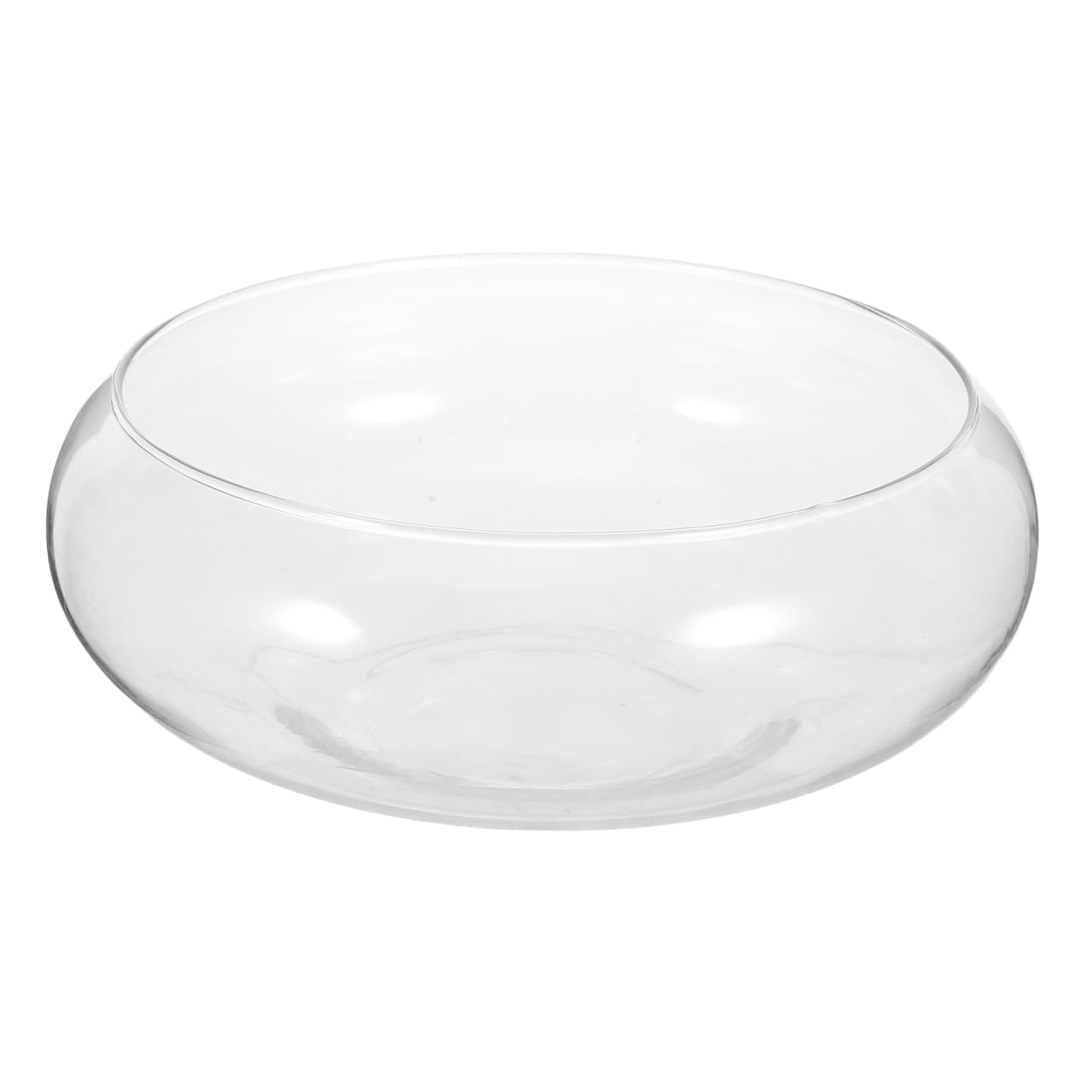 Milisthen Hydroponic Lotus Terrarium Bowl - Floating Plant Pot, Succulent Planter, Betta Tank, Transparent Glass