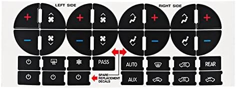 AC Button Repair Decals Stickers Kit for Enclave- Easily Fix Your Faded Ruined A/C Controls FISHBERG