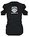 Harley-Davidson Women's Fire Vendetta Cutout Sleeves V-Neck Tee, Black 5V31-HC9Y