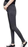 Women's Stretchy Maternity Pregnancy Leggings Dark Grey