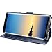 Galaxy Note 8 Case, K-Moze Galaxy Note 8 Wallet Case [4 Card Slots ] [Wrist Strap] [Stand Feature] PU Leather Flip Wallet Case Cover for Galaxy Note 8 - Blue
