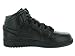 Jordan Air Jordan 1 Mid Youth Round Toe Leather Gray Basketball Shoe (7 M US, Black/Black/Dark Grey)