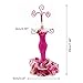 Lady Mannequin Holder Earring Bracelet Necklace Jewelry Model Stand Display Hot (Hot Pink)
