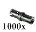 LEGO Technic Mindstorm NXT Black Friction Pin Connector part 2780 (Quantity 1000 pcs)