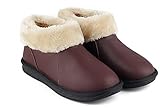 Oyangs Leather Sheepskin Women's Cozy Slippers S66 (B, US8)