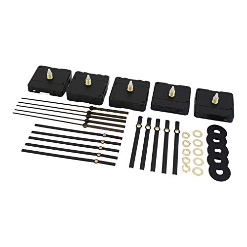 Bjerg Instruments 5 Pack Bulk Clock Parts with Replacement Movement Mechanism and Hands for 9 or 10 inch Clock (Classic) - Thumbnail 6