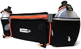 Running Hydration Belt with Water Bottles (2x BPA-free 10 Oz) Fits iPhone 6s plus- Light,Soft Neoprene Fuel Belt for Running,Race,Marathon,Hiking- Men & Women Runners belt with Water bottles (Orange)