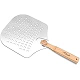 Artaste 32352 Aluminum Pizza Peel with Folding Handle, 12 by 14-Inch Perforated Blade, Overal 23.5-Inch