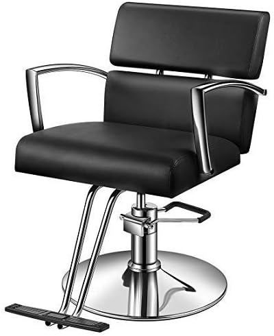 Baasha Hair Salon Chairs with Hydraulic Pump, Beauty Salon Chair Black, Beauty Hydraulic Chair, Salon Styling Chairs, Hair Cutting Chair, Beauty Equipment Chair Hair Salon Black