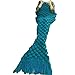 xjamus Handmade Mermaid Tail Blanket Adults,Soft Cozy Crochet Knitting Sleeping Camping Bag All Seasons,Birthday Gift Shawl Couch Throw Blanket(Tassel Green)