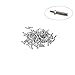 Ohaha 100pcs Road Mountain Bicycle Bike Alloy Brake Cable End Tips Crimps Ferrules Caps Silver Tone W 100pcs Bike Brake Cable caps