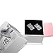 Cufflinks for Mens Shirt -Stainless Steel Fashion Jewelry Set comes with case. Designer custom made stud cufflink with box holder, Perfect for groomsmen gifts, all men, and tie bars. Better than sterling silver, gold, brass, and copper (Silver)