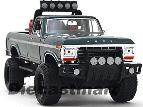 BDCAT MOTORMAX 79138 Off Road Custom 1979 Ford F-150 Pick up Truck 1:24 DIECAST Green