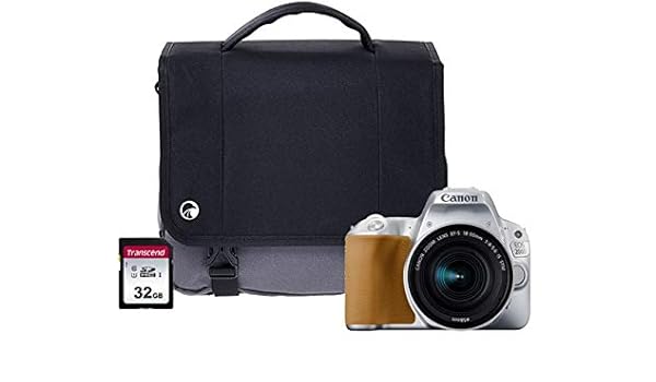 Canon EOS 200D Silver SLR Camera Kit Inc 18-55mm IS STM Lens, 32GB ...