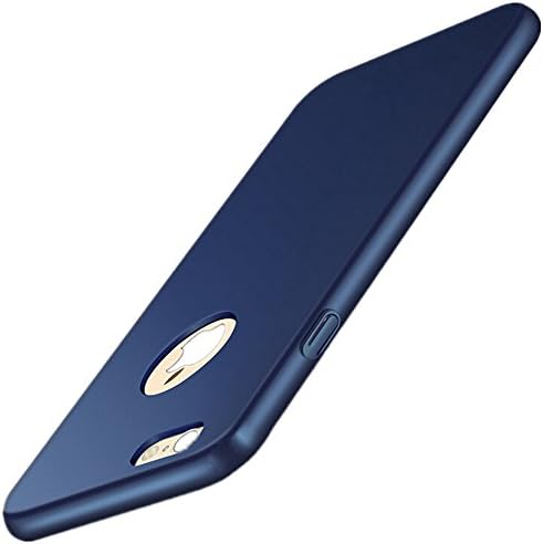 iPhone 6/6s Case, Protective PC Hard Case for Apple iPhone 6/6s, Shockproof Cover for 4.7 inches iPhone 6/6s and FREE Tempered Glass Screen Protector (Blue)