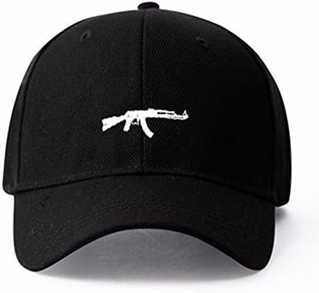 Himozoo Baseball Caps, Cool Gun Embroidered Snapback Hip Hop Adjustable Dad Hat