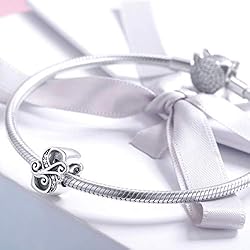 925 Sterling Silver Letter S Charms for Pandora
