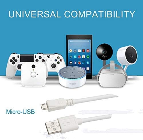 baolongking Power Cable for WyzeCam,WyzeCam Pan,YI Camera,NestCam Indoor,Netvue,KasaCam Indoor,Furbo Dog,Blink,USB to Micro USB Charging Cord for Security Camera (3M) - Image 4