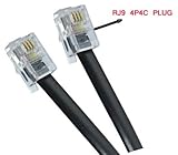 RJ9 4P4C Telephone Cord 5 Ft. Compatible with AWS Ship Elite Scale 5 Foot