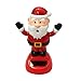 DINGJIN 2 Pcs Solar Dancing Toy Cute Santa Claus Solar Powered Dancing Dolls Swinging Animated Bobble Dancer Toy Car Decor (Welcome)