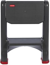 Curver Two Step Folding Stool Ladder Max Load 150kg Compact Storage Kitchen view 4