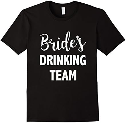 Mens Brides Drinking Team - Funny Wedding Quote T-Shirt Large Black