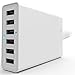 Desktop Charger: Stalion® Multiple USB Hub 6-Port Portable Charger (Ceramic White) with Smart Technology Universal for iPhone 6s Plus iPad Air Mini Pro Galaxy S6 Edge+ Samsung Galaxy Note 5