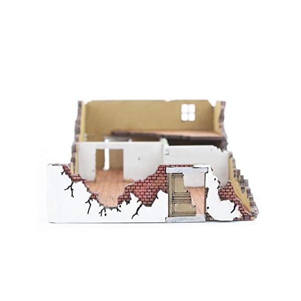 War World Gaming World at War Zerstörtes Haus 1 aus MDF 15mm Maßstab - WW1 WW2 Wargame Gelände Geländebau Gebäude… – Bild 7