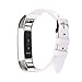 Aottom Compatible for Fitbit Alta Bands Leather, Fitbit Alta HR Leather Band for Women Men Sport Wristband Metal Buckle Bracelet Replacement Bands for Fitbit Alta/Fitbit Alta HR Fitness Tracker, White
