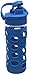 Lifefactory 12-Ounce Glass Bottle with Flip Cap and Silicone Sleeve, Ocean