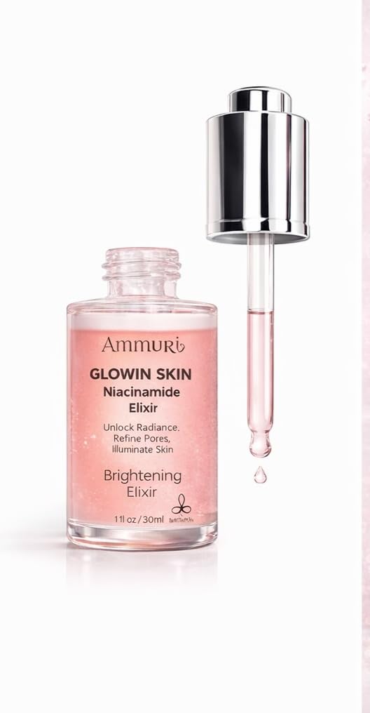 AmmuRi Niacinamide Brightening Serum - Advanced 4-in-1 Anti-Aging Face Elixir for Glowing Skin, Dark Spots & Radiance - 30ml — image 1