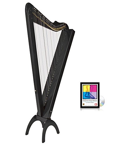 33 String Acoustic/Electric Grand Harpsicle Harp - Black