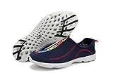 TULUO Women's Breathable Mesh Lightweight Silp on Water Sandals Shoes