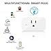 YTE SWA5 Smart Plug, Wifi Outlet Works with Alexa Mini Socket with Timer Function, No Hub Required, 16A(2 pack)