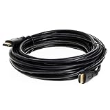 35FT Premium Gold Plated HDMI Cable with Audio & Ethernet Return Channel, v 1.4, 1080P FHD, Compatible with TV, DVD, PS4, Xbox, Bluray (35FT, Black)