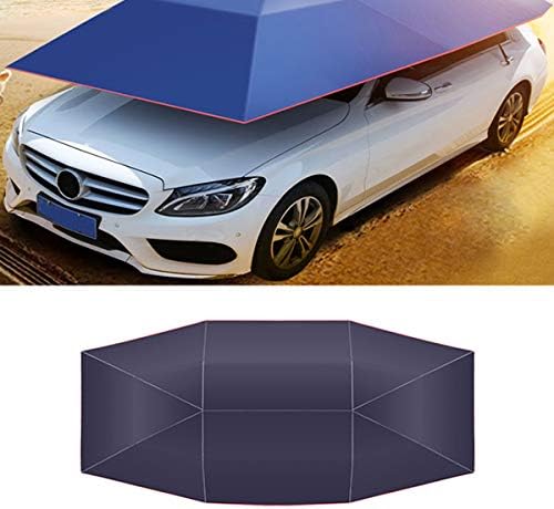 Sorliva Car Tent, Anti-UV Windproof Sun Shelter Portable Folded Car Canopy Cover Camping Car Umbrella-Navy