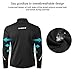 INBIKE Men's Cycling Jacket, Winter Fleece Thermal Windproof Soft Shell Wind Coat Black Small